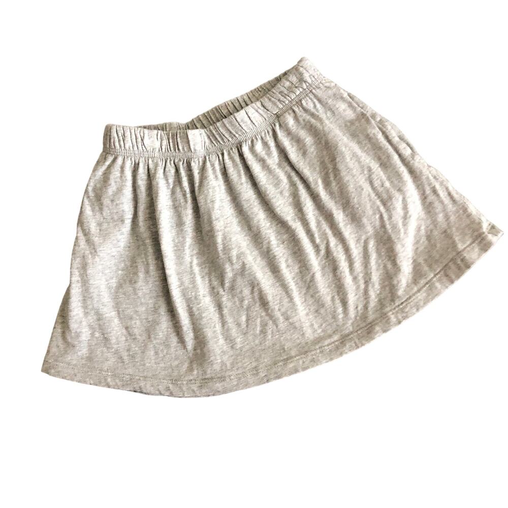 Primary heather gray pocket skirt cotton size 4-5